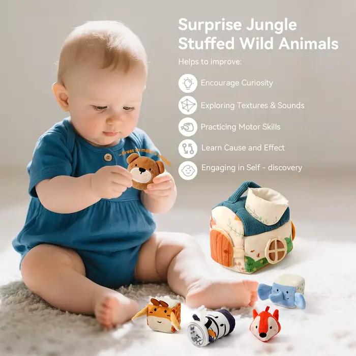 Jouet Montessori en peluche pour bébé