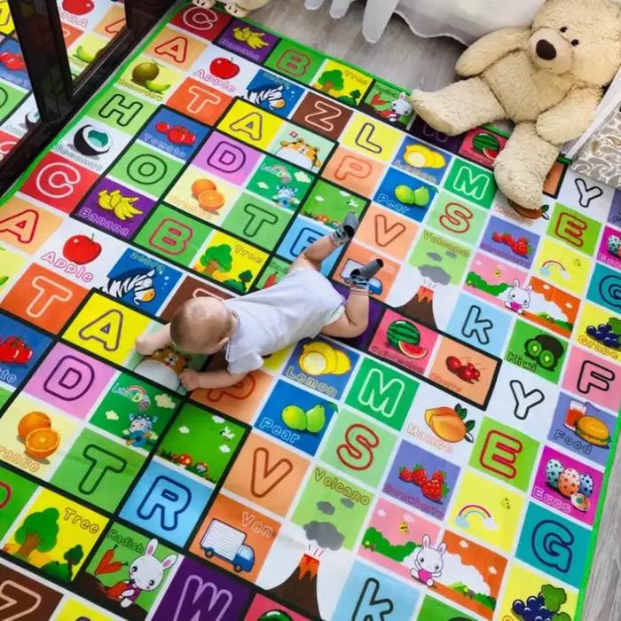 Tapis de jeu en mousse double face éducatif pour enfants activités ludiques et éducatives occasions spéciales et quotidienne