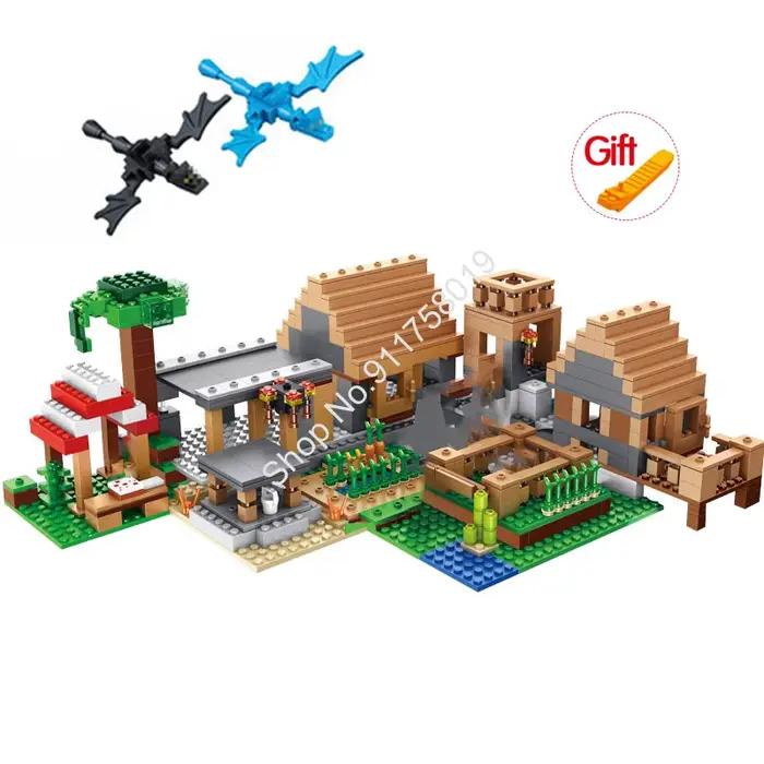 Hot Toys The Farm Cottage Minecraftinglys Building Blocks Mountain Cave My World Village Tree House With Elevator Bricks