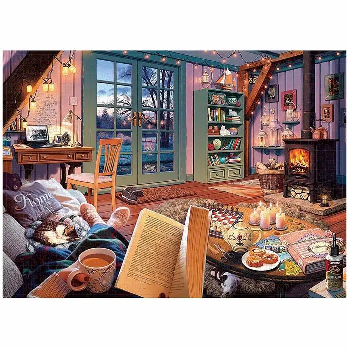 Puzzle chaud pour la maison, 1000 pièces, pour adultes, jeux de décoration pour la maison, Puzzle de sol amusant en famille, jouets éducatifs pour enfants