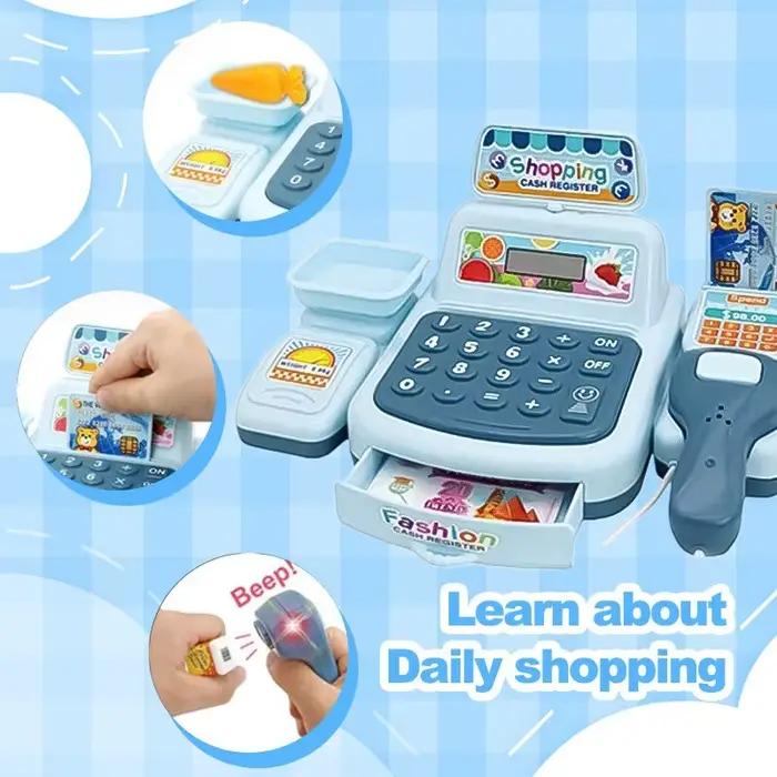 Simulation Shopping maison de trésorerie jouets jeu électronique éclairage et effets sonores supermarché caissier