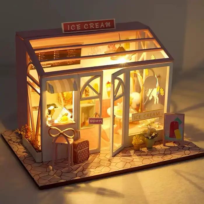 Kit de Construction de maison Miniature à monter soi-même