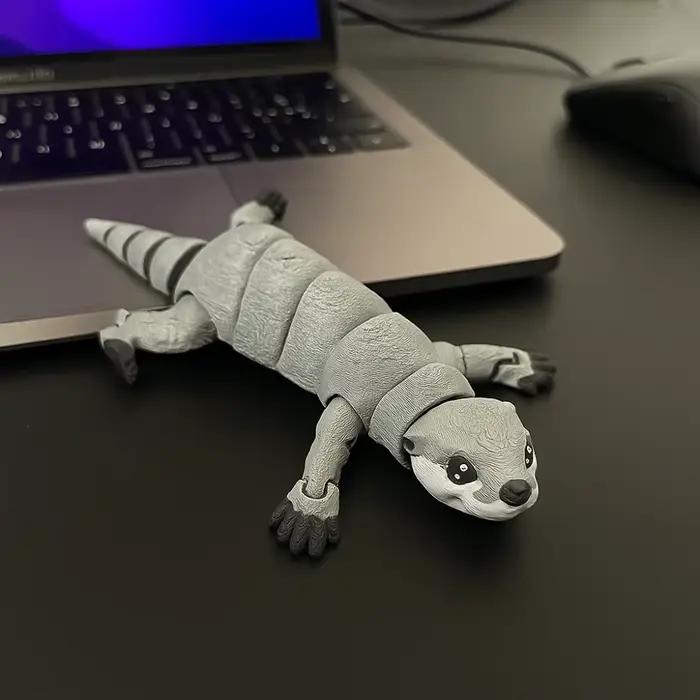 Design créatif 3D imprimé loutre multi-articulé mobile PLA