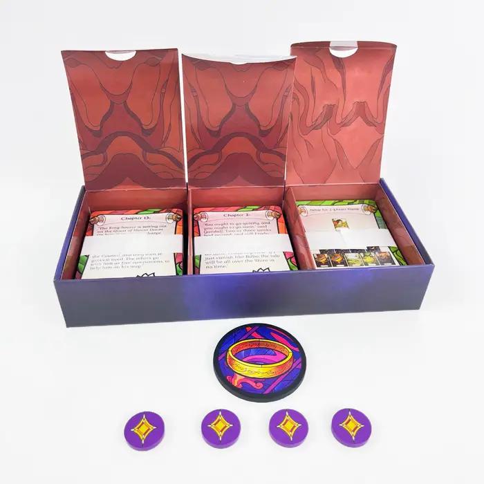 The Fellowship of the Ring Trick-Taking Game - Jeu de cartes coopératif pour 1 à 4 adultes (à partir de 14 ans)