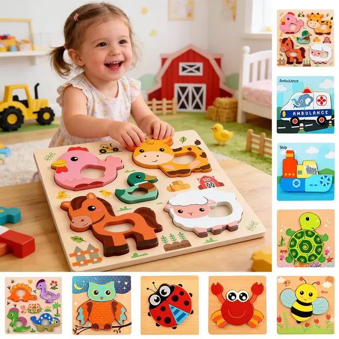 Nouveaux puzzles en bois 3D