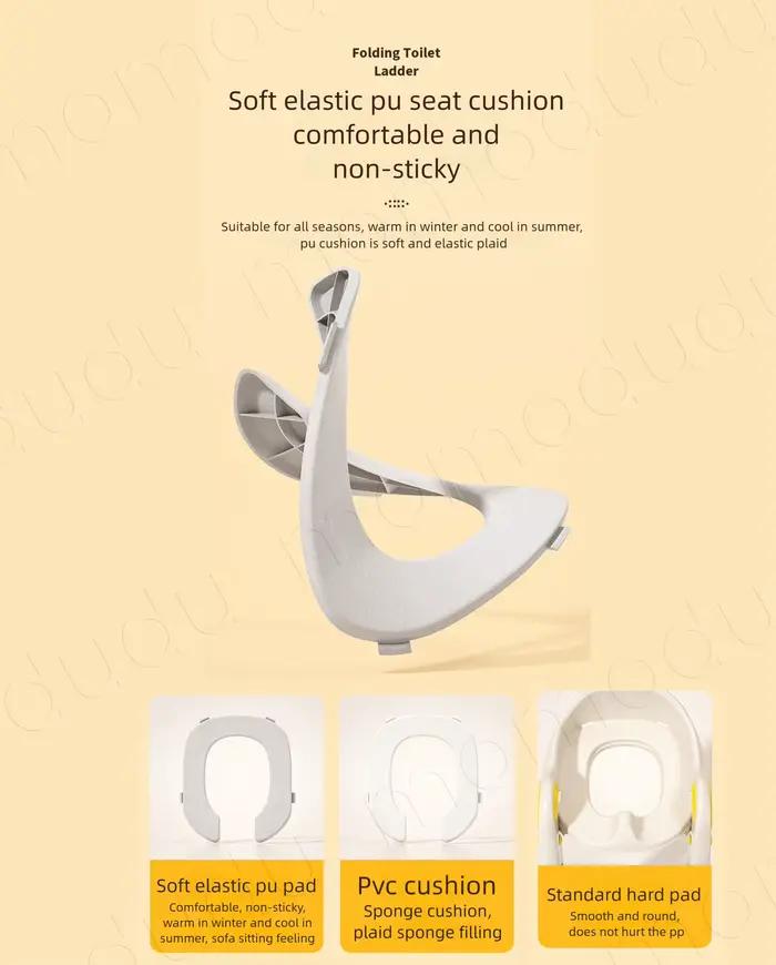 Siège de toilette portable 2-en-1 pliable pour enfants