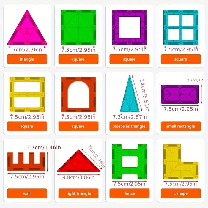 Ensemble de blocs de construction magnétiques