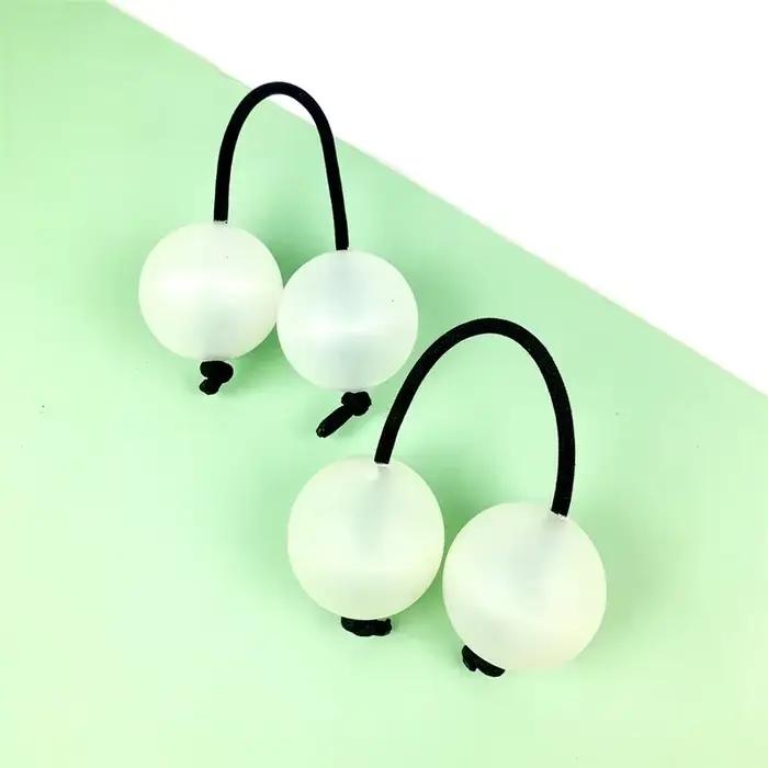 1 paire de Shaker africain Asalato, boule de rythme Maracas, Instrument de Percussion à une main, 2 cordes et 4 boules pour débutants