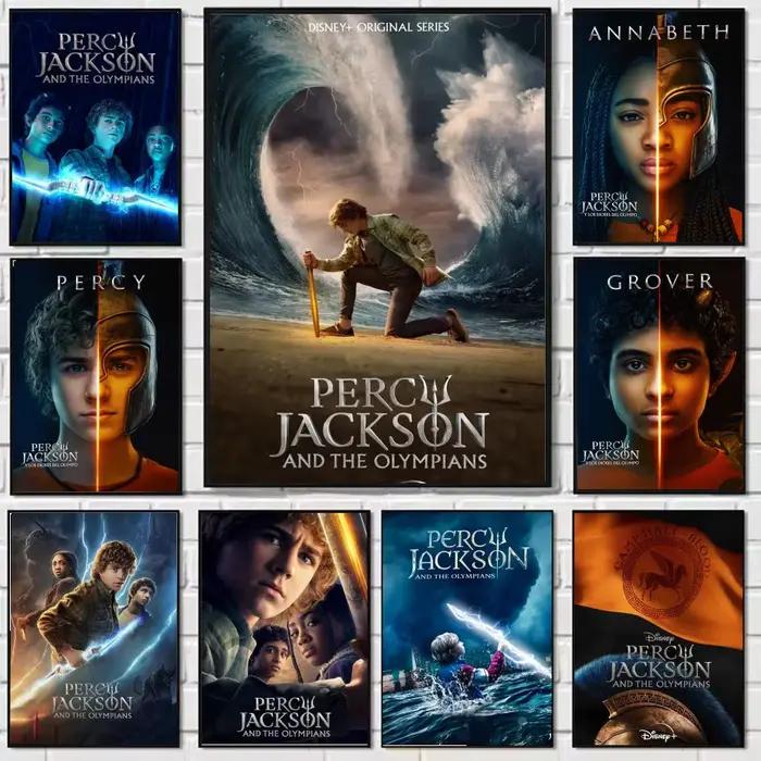 P-Percy J-JacksonS O-Olympians affiche HD dessin animé mur Art auto-adhésif amovible
