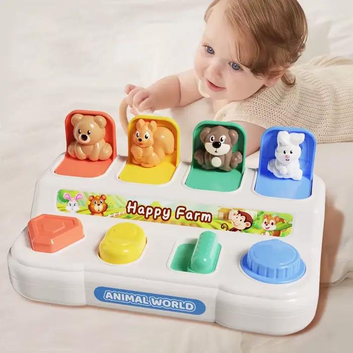 Jouet animaux Pop-Up Montessori pour bébé