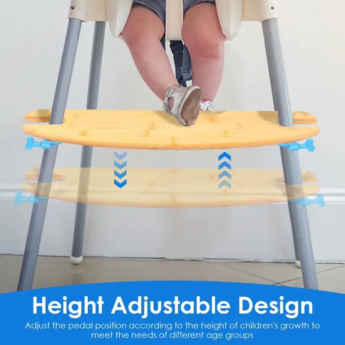 Repose-pieds pour chaise haute bébé en bambou
