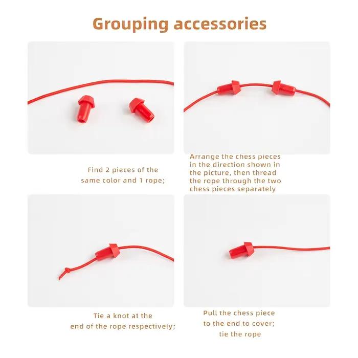 Jeu de puzzle à corde torsadée - Brainy Knots Untangling Challenge Jeu de société Solution de cordes Jouet de laçage central