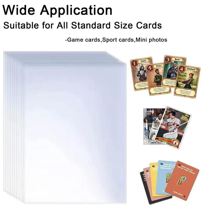 100 pièces manchons de cartes