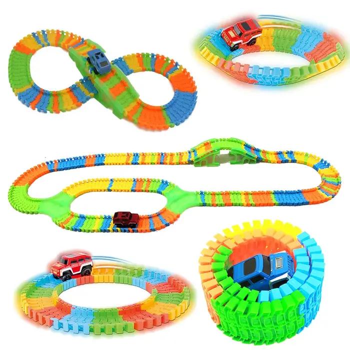 Bricolage avec carte assembler cascadeur voiture variété universelle course ensemble piste