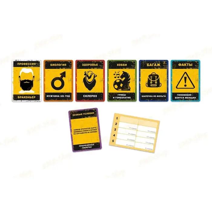 Jeu de cartes de survie BUNKER - Jeu de société stratégique pour adultes