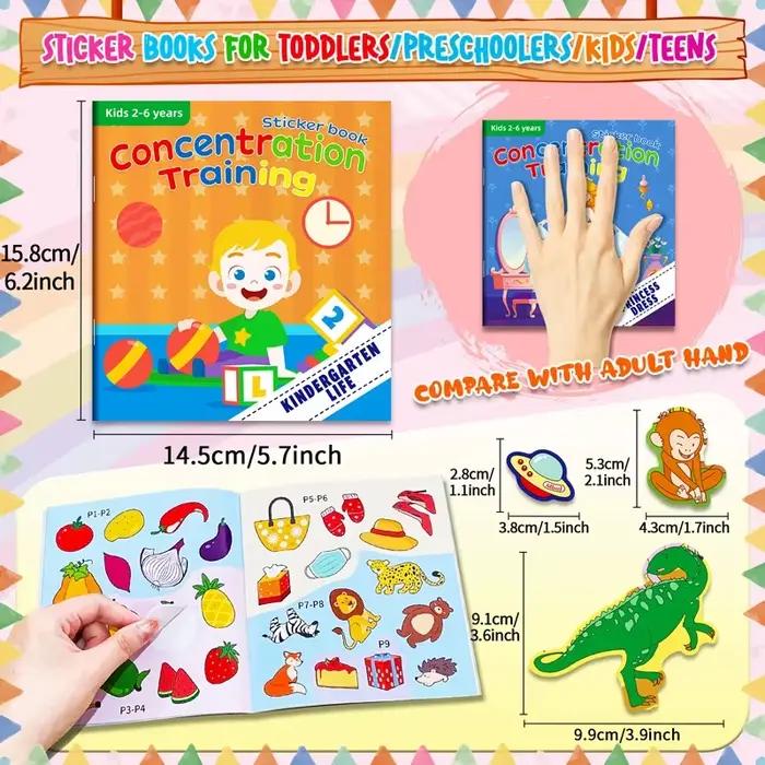 Jouets Montessori, autocollants de dessin animé