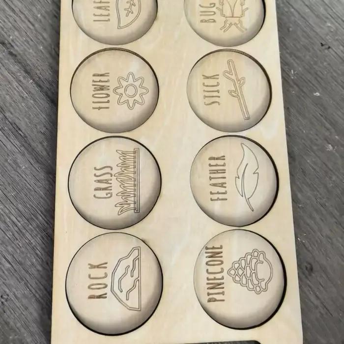 Planche portable en bois pour la chasse aux insectes