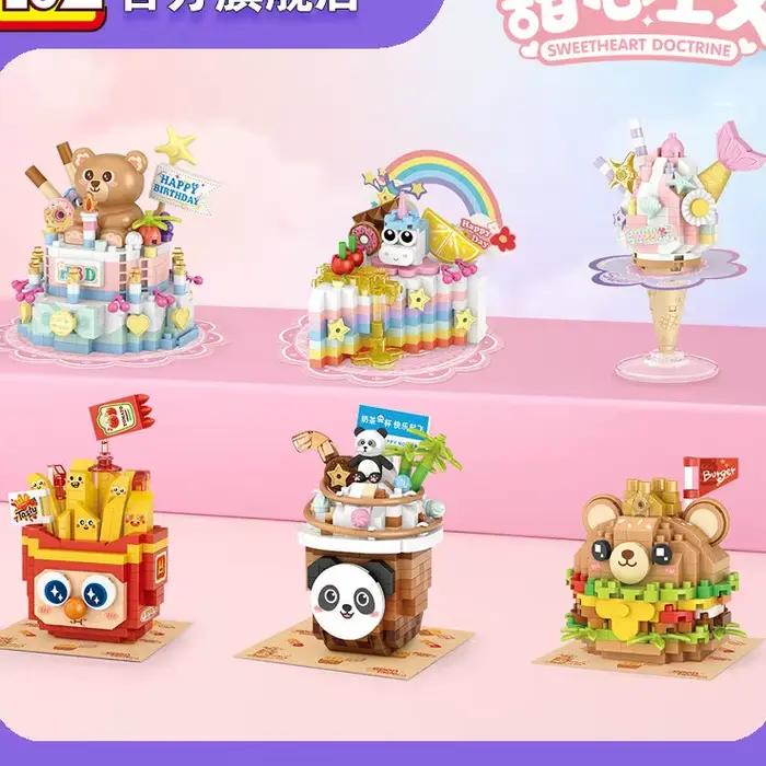 Décennie s de construction de maison, appareil ménager, dessert, vue sur la rue, collation, jouets pour enfants, cadeaux pour garçons et filles, compatibles avec Lego