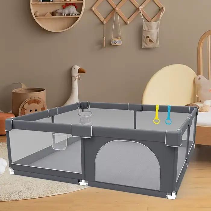 IMBABY Parc de jeu pour bébé avec panier de basket
