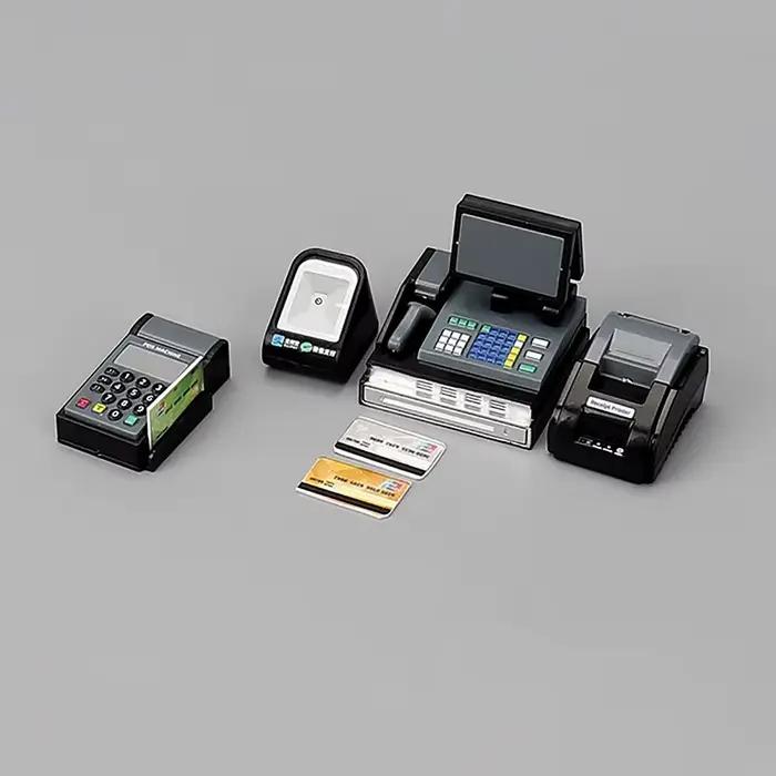 Caisse enregistreuse miniature pour maison de poupée, mini supermarché, machine POS, décor de scène de maison de poupée, ornements, accessoires de photographie
