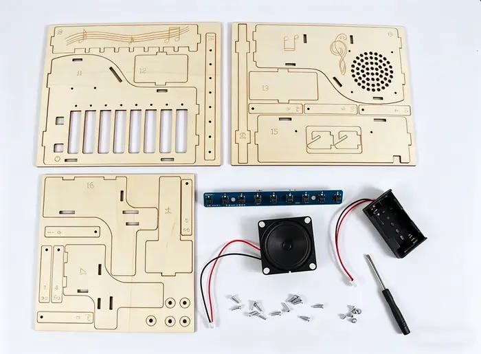 Boîte à musique piano électrique créative et amusante STEAM DIY