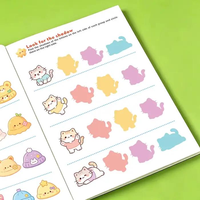 Cahier d'exercices sur les capacités d'observation des enfants : Trouvez l'image identique – Jeux d'association amusants pour les enfants de 3 à 6 ans