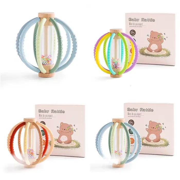 Hochet Sensoriel en Bois pour Bébé