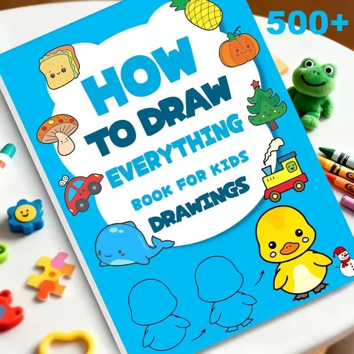 1 livre avec 32 pages sur la façon de dessiner étape par étape