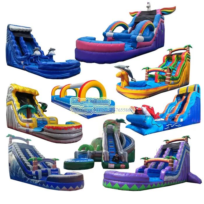 Maison gonflable commerciale pour enfants, livraison gratuite, château de saut, grand toboggan gonflable, jeux de plein air