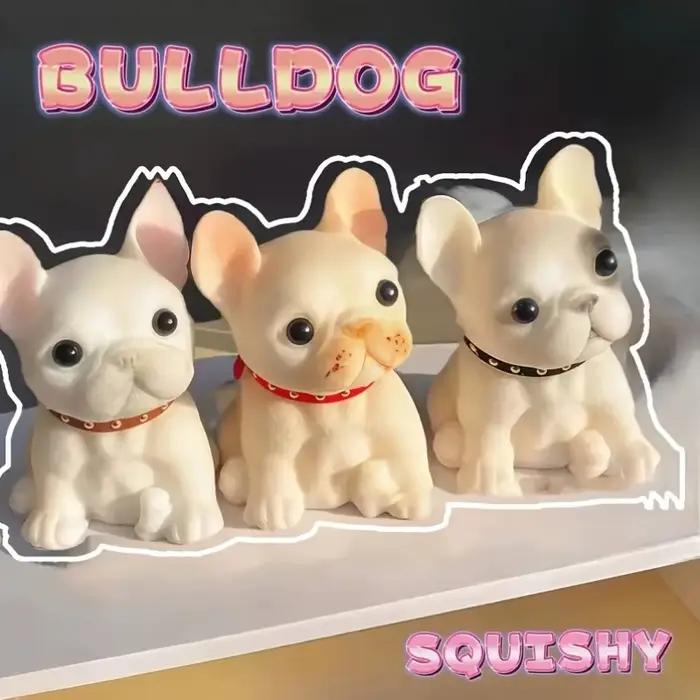 Squishy chiot Animal presser jouet enfants doux pincement bouledogue carlin Pop Fidget jouets chien bureau décor jeux de divertissement cadeau