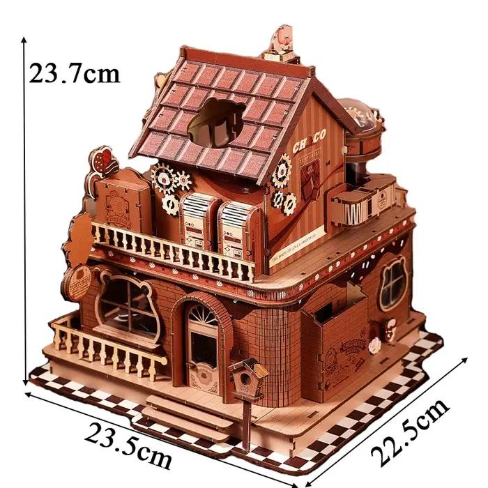Kit de maison miniature DIY Atelier de Chocolaterie