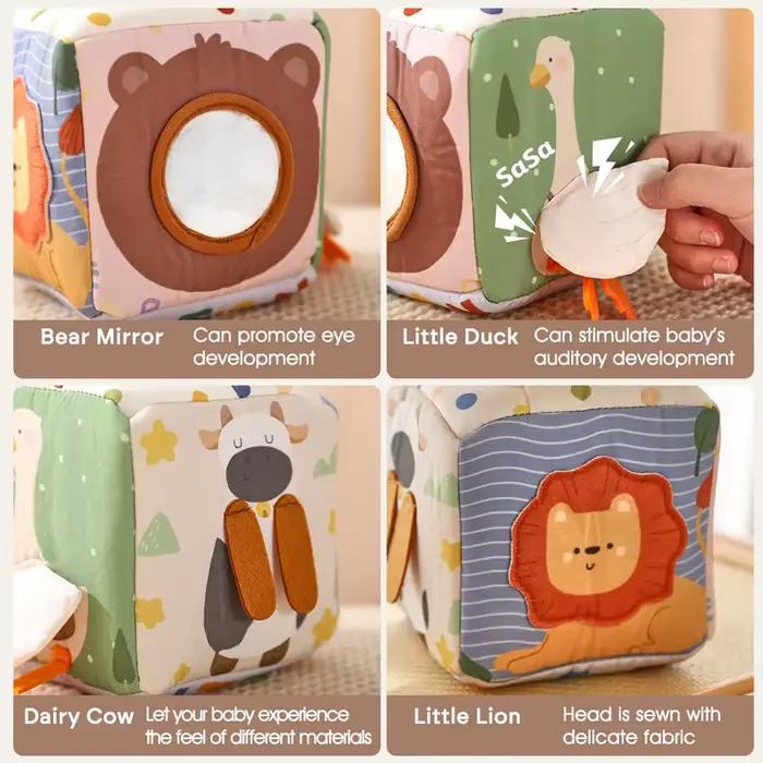 Montessori tissus jouets magique coton Animal boîte à mouchoirs enfants doigt exercice tissu occupé
