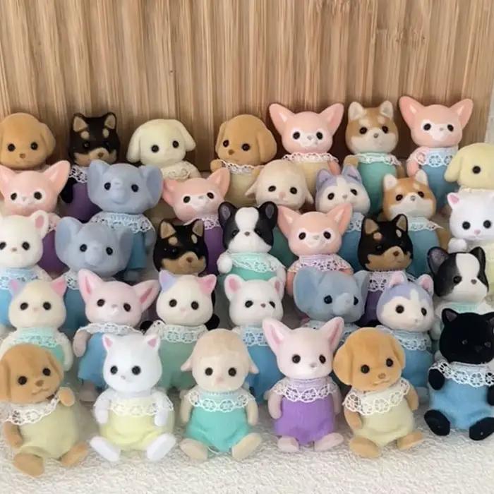 Jouet pour fille figurines Anime enfants jouets pour filles cuisines mignonnes forêt famille Mini ornements