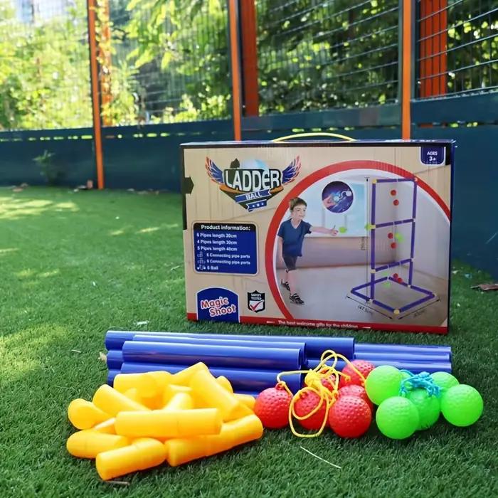 Ensemble de jeu de lancer d'échelle en plein air avec balles