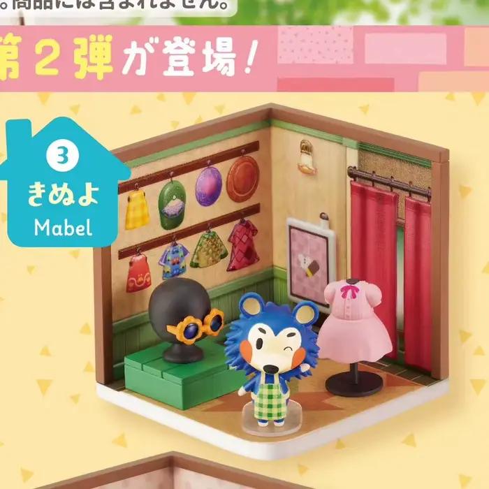 Nouvelle série Re-Ment Animal Crossing Happy Home 2 2026 : Scène miniature de chambre de personnage, figurine de dessin animé mignonne, jouet, cadeaux d'anniversaire