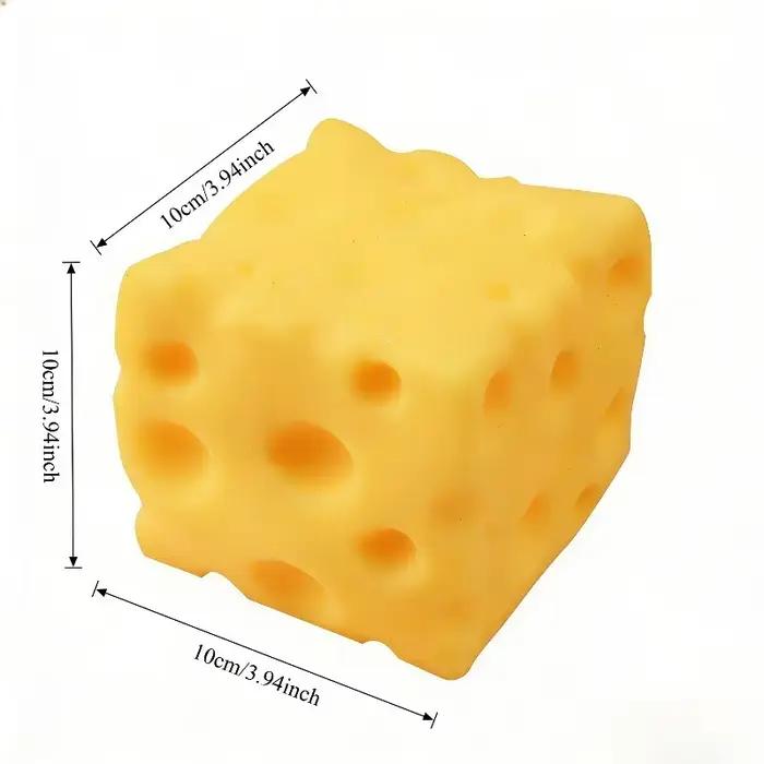 1 pièce Jouet géant à presser en forme de fromage, taille extra-large, jouet anti-stress à rebond lent et modelable, balle de décompression pour adultes, cadeaux