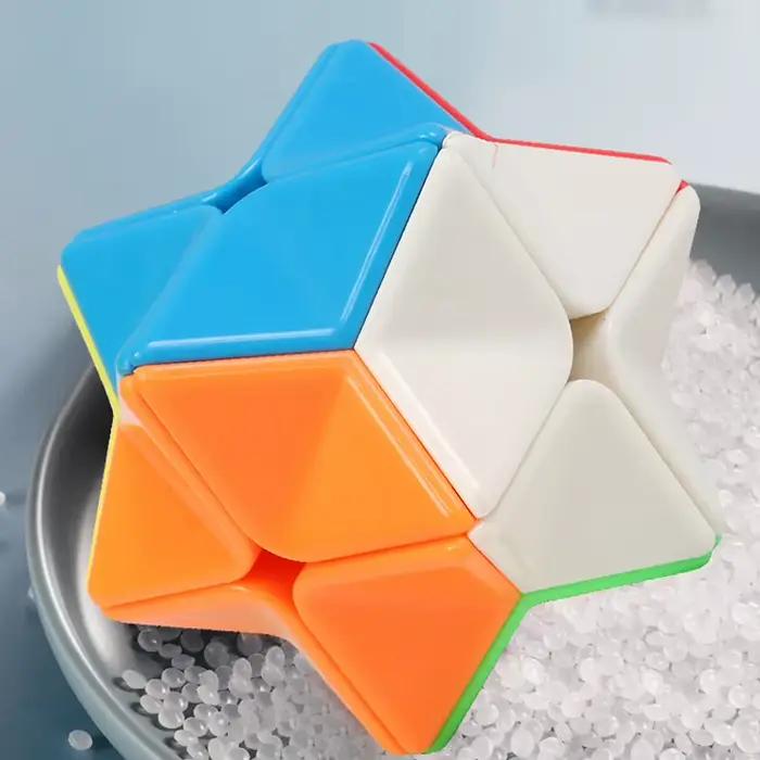 Jouet cube magique anti-stress Macaron, puzzle éducatif amusant pour enfants, jouets polygonaux de décompression, cadeaux de Noël et d'anniversaire