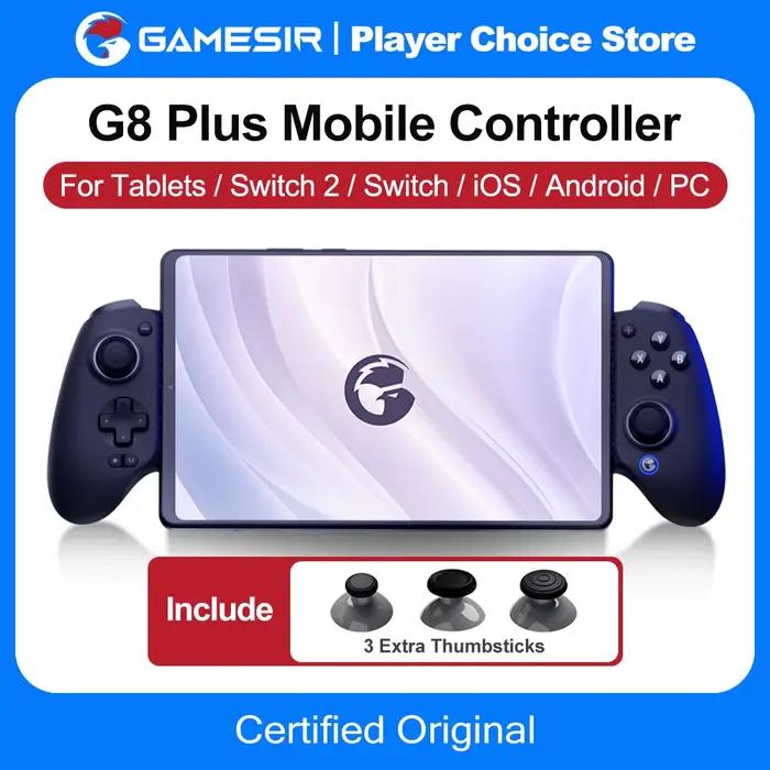 Manette de jeu GameSir G8 Plus pour Nintendo Switch 2/1, Steam, PC, contrôleur de téléphone iOS Android avec joysticks à effet Hall et gâchettes analogiques