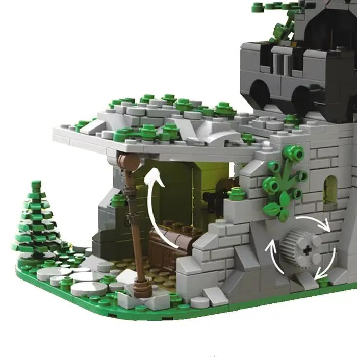 Modèle de château post-poste camouflage médiéval