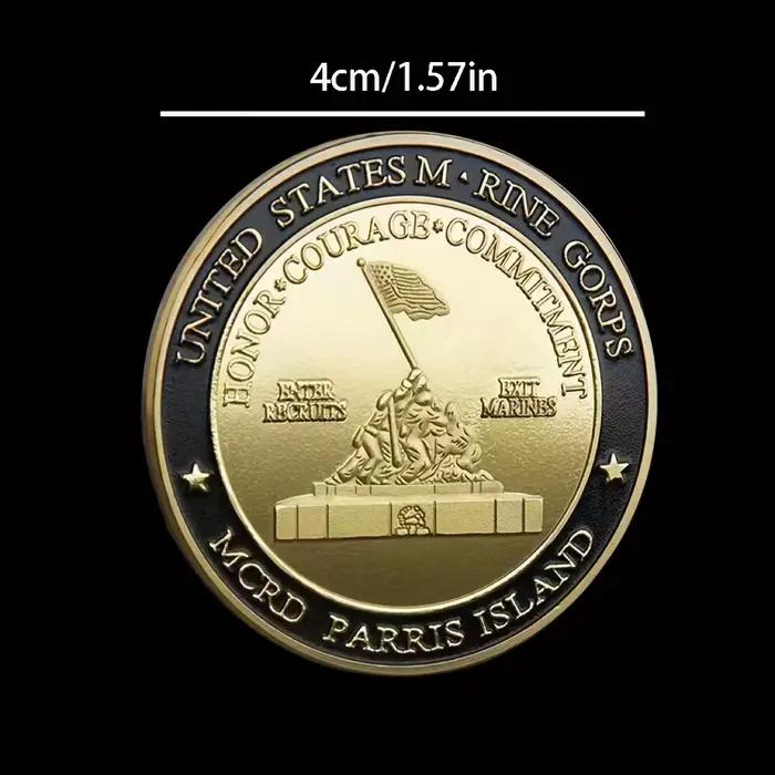 Pièce de défi de jurement du Corps des Marines - Pièce commémorative en fer à collectionner