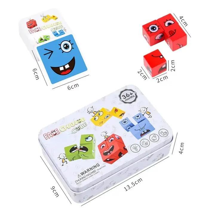 Décennie s de construction Cube Face Change pour enfants