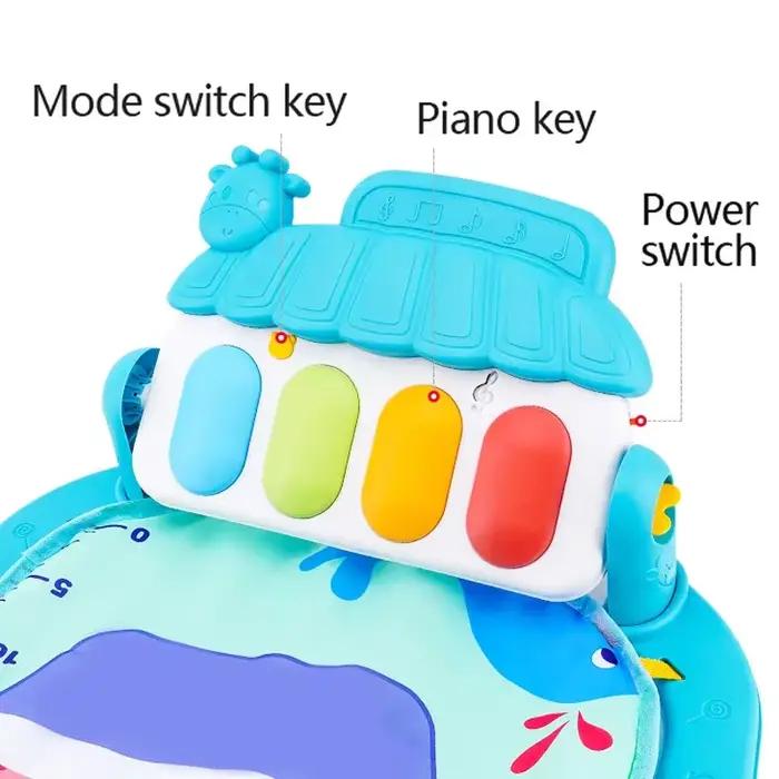 Tapis d'éveil musical pour bébé 0-36 mois avec piano