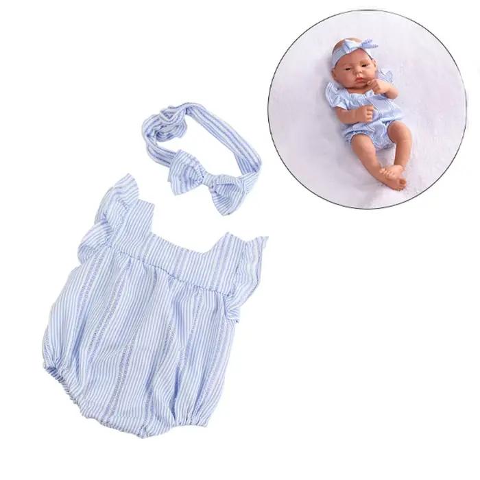 Vêtements de poupée robe combinaison gilet pour 40cm nouveau bébé Reborn