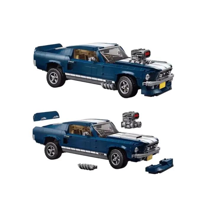 Modèle de voiture de sport Mustang Muscle en blocs de construction
