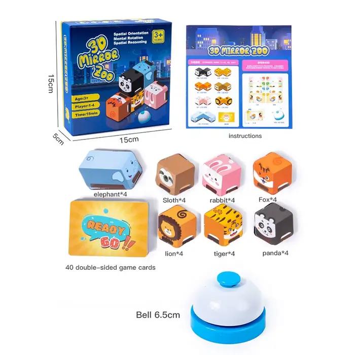 Miroir 3D Montessori, Jeu de Combat du Zoo