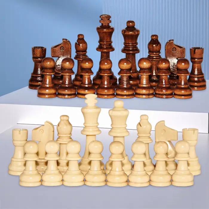 Pions d'échecs en bois Staunton standard pour tournoi