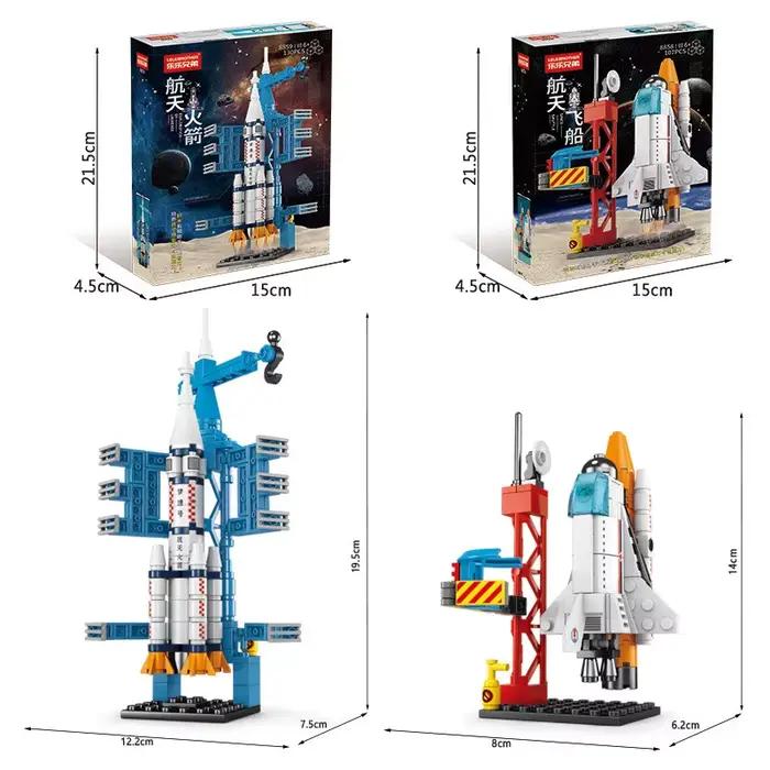 Puzzle Fusée Spatiale 107 Pièces Construction Blocs Bricolage Enfant Garçon Fille Occasions Spéciales