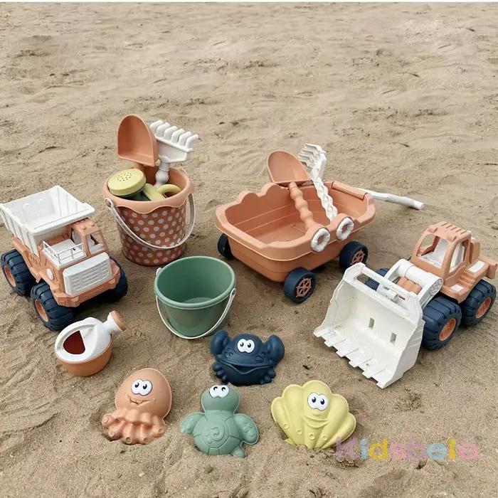 Jouet de plage, pelle, véhicule d'ingénierie, jouet de creusement de sable, jouet de plage, camion à outils