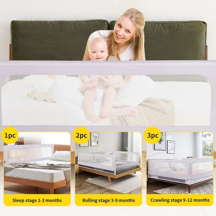 Barrière de lit portable pour enfants 180/200 x 65 cm