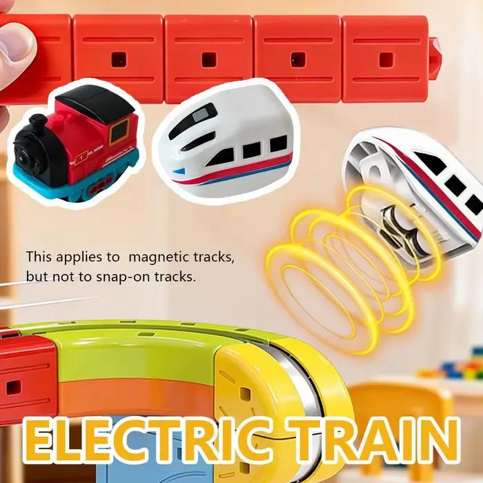 Cube de Voiture sur Rail Magnétique Blocs de Construction Jouets Éducatifs Train Magique Cadeau Enfant Occasions Spéciales